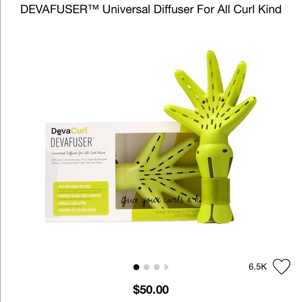 Devafuser Devacurl universal diffuser attachment